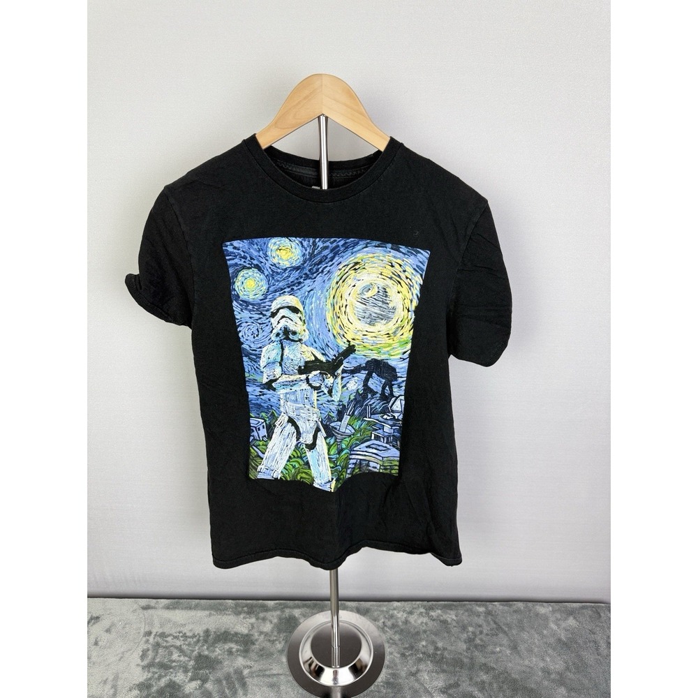 Star Wars Stormtrooper Starry Night Graphic T-Shirt Fifth Sun Size Medium